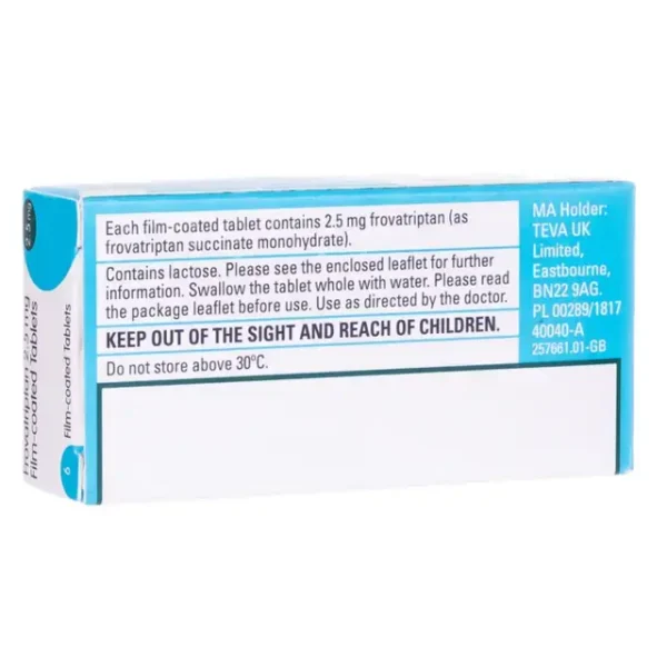 Frovatriptan 2.5mg Tablets